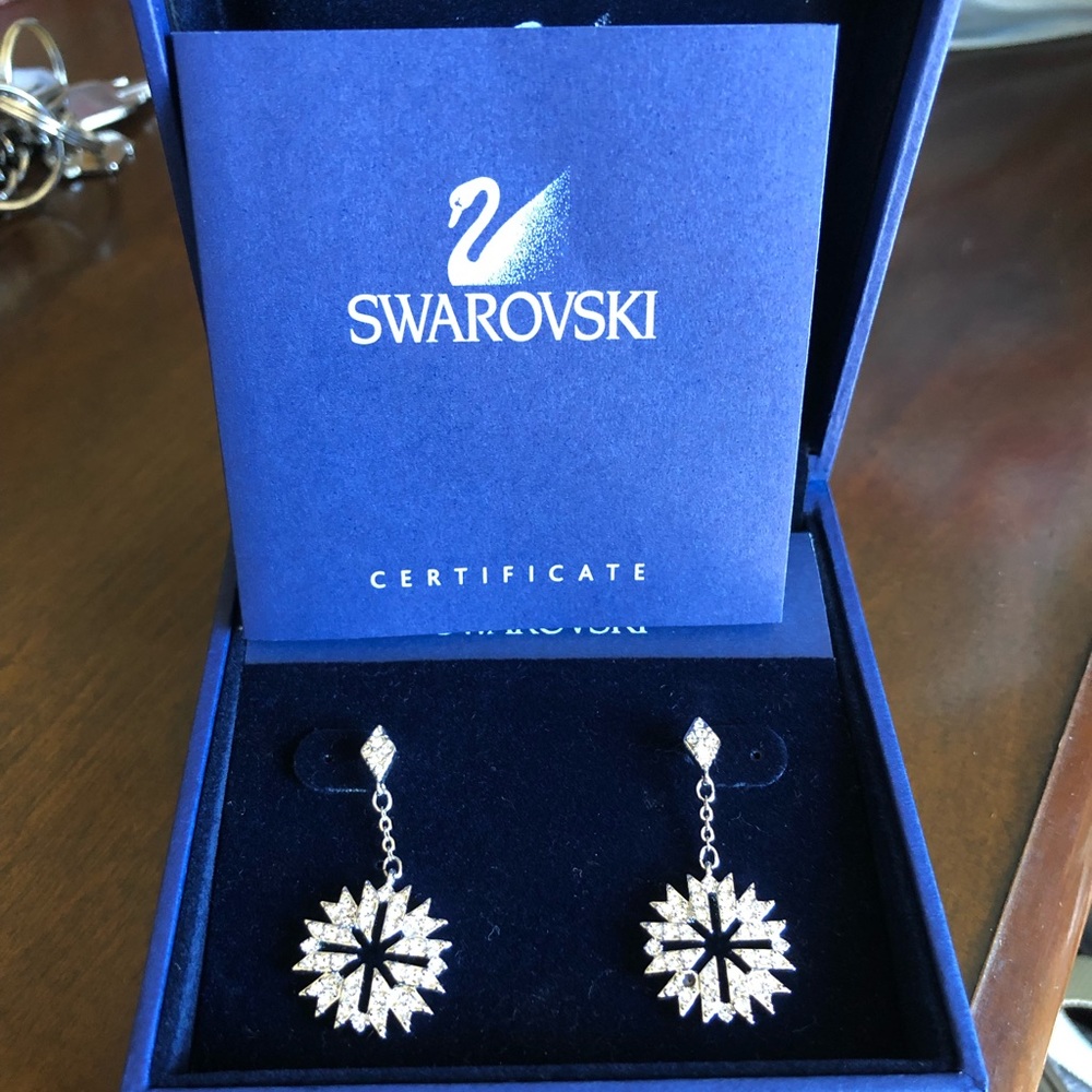 Swarovski earrings, brand new